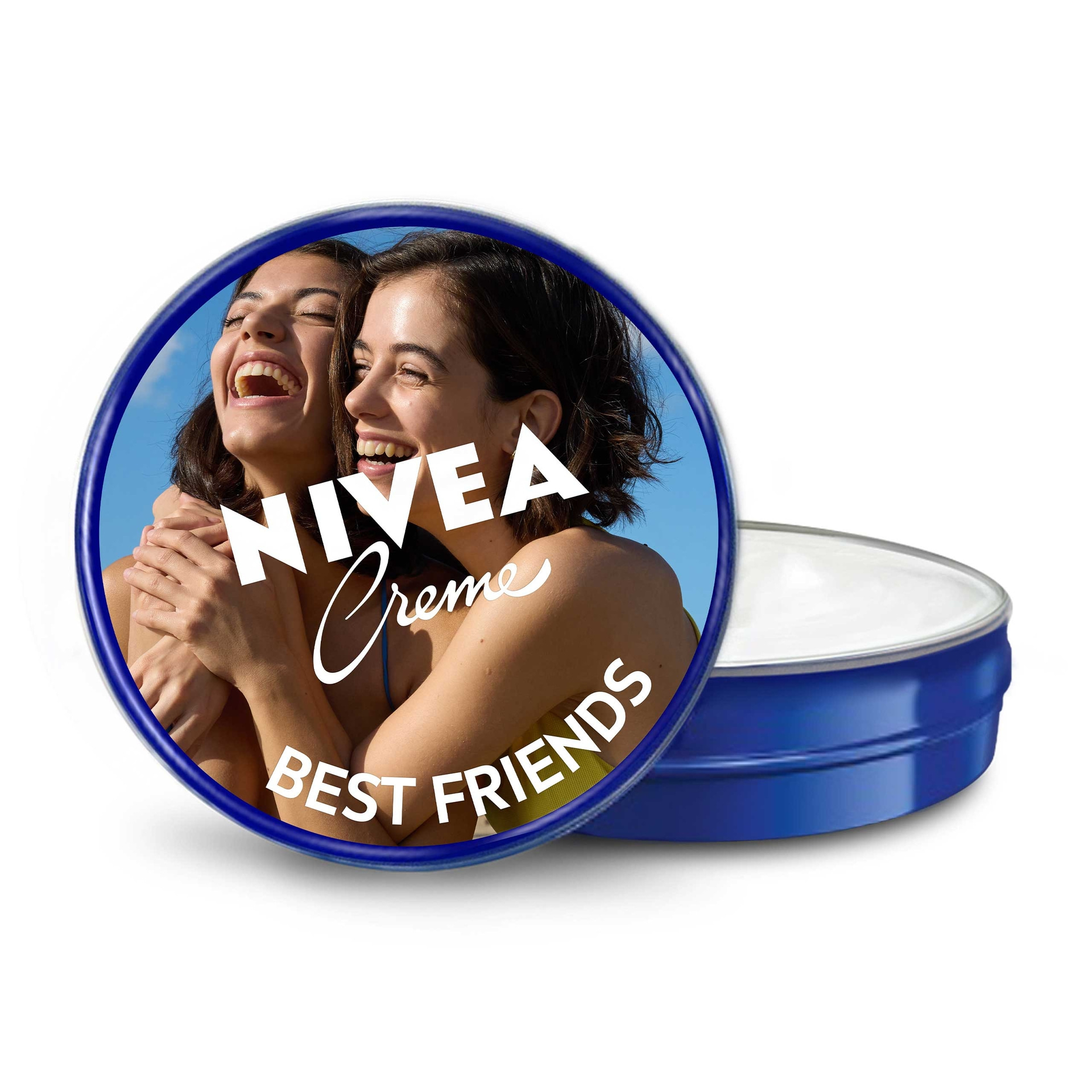 Nivea Creme Best Friends mit zwei lachenden Frauen